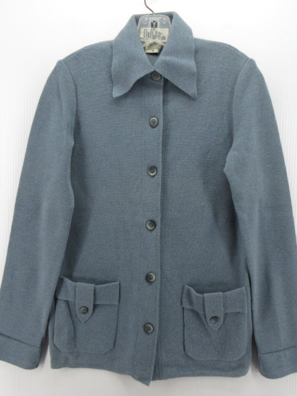 VINTAGE Dalton Sweater 8 Virgin Wool Cardigan Button Up 60s 70s Small